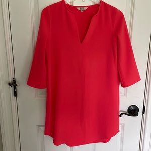 BB Dakota coral stretch crepe dress